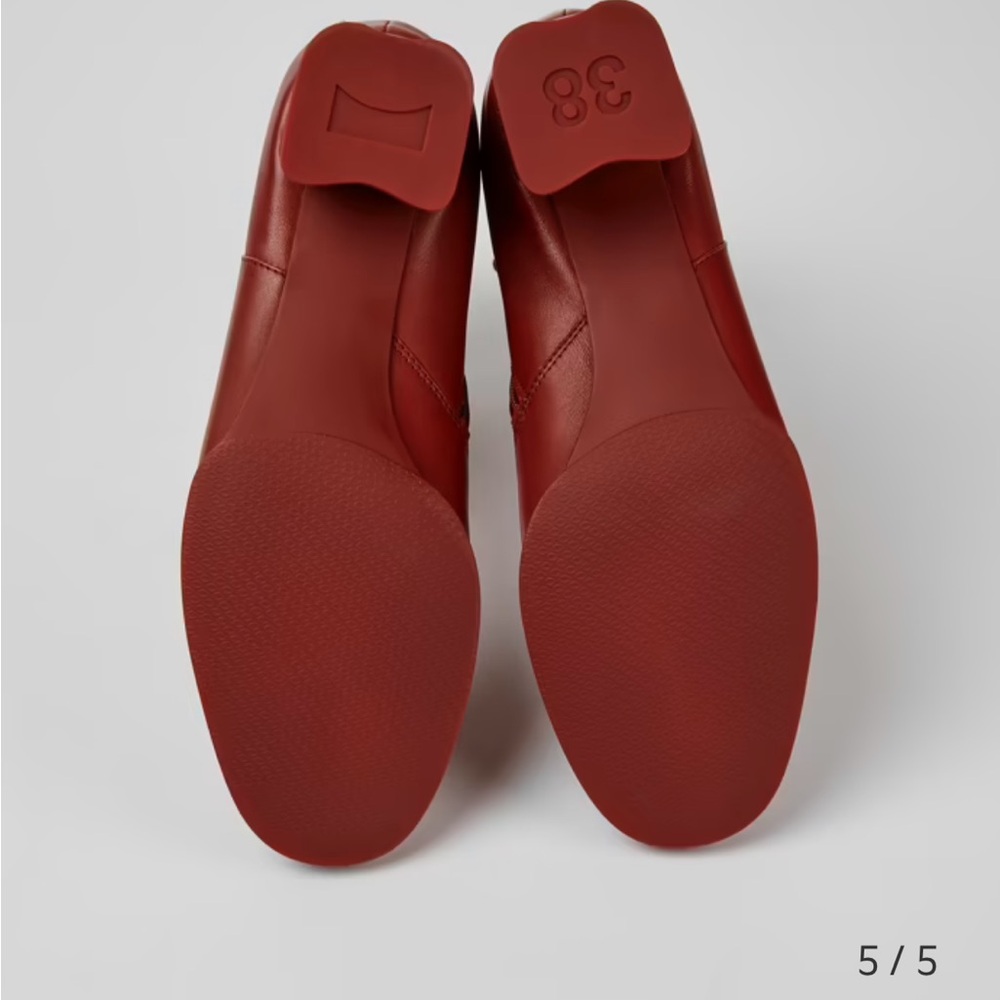 Camper “Katie” Red Ankle Boots - Picture 10 of 12